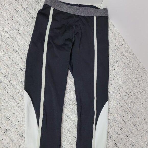 Derek Lam 10C X Athleta Black White Full Length Leggings Athletic Pants M - Picture 2 of 9